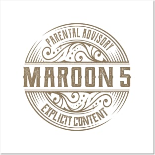 maroon 5 vintage ornament Posters and Art